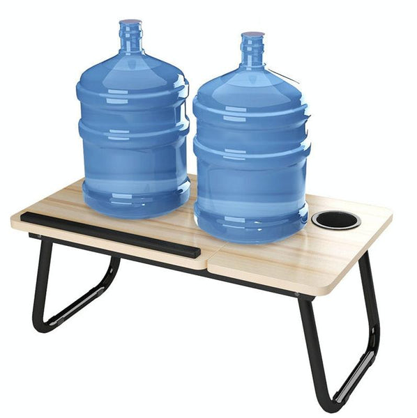 Folding Laptop Desk With Cup Holder Four Speed Lifting Table For Dorms Black Gold Wire Laptop Desks