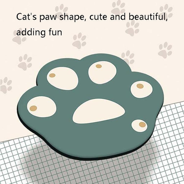 3 Piece Cute Cartoon Cat Claw Mouse Pad Set 280 X 250 3Mm Aquamarine Mouse Pads & Wrist Rests