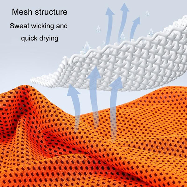 Quick Dry Sports Towel Set With Silicone Sleeve And Storage Bag 30X80cm Orange Towels & Washcloths