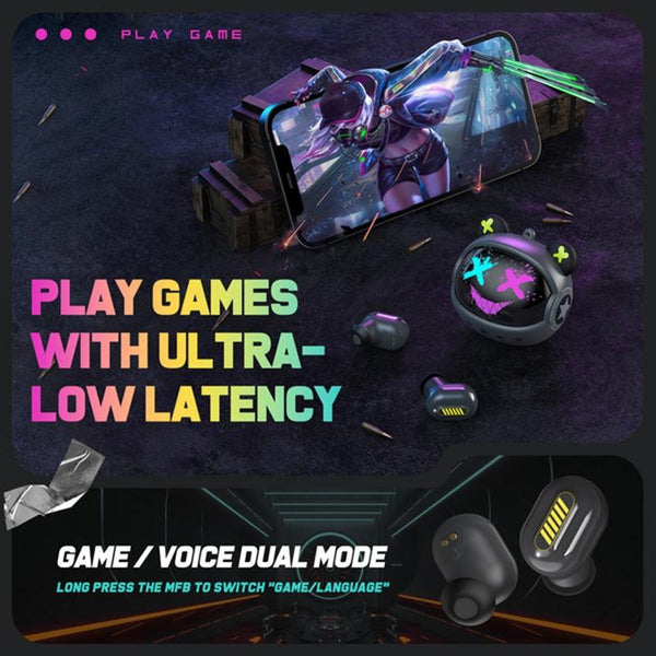 Wireless Gaming T20 Tws Bluetooth Grey Earbuds