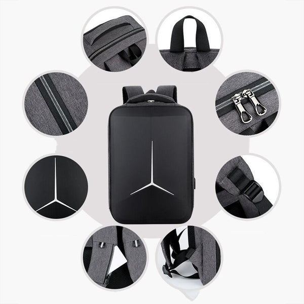 Waterproof Business Laptop Backpack With Usb Port Multifunctional Navy Blue 15 Inch Laptop Cases & Bags