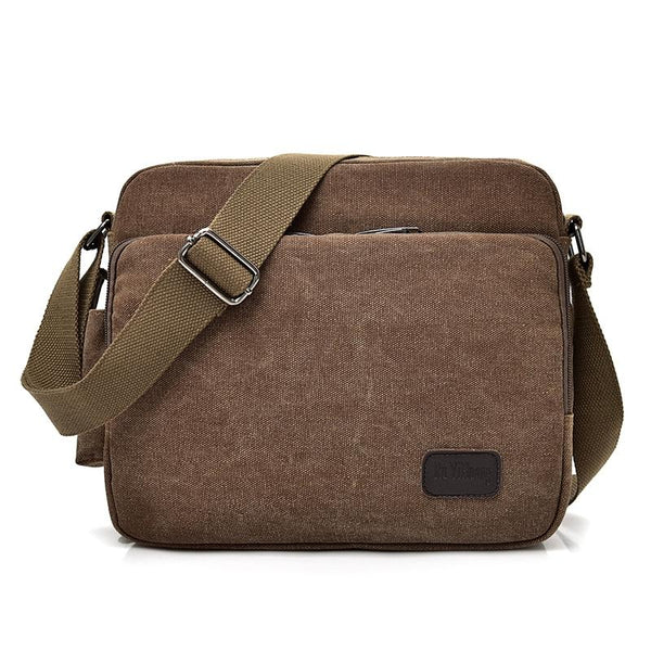 Men Canvas Single Shoulder Bag Black Bags