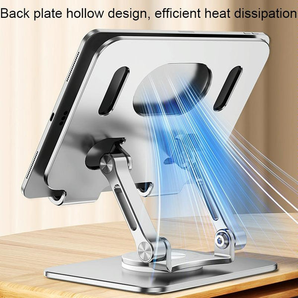Universal Tablet Stand 360 Degree Rotating Foldable Gray Mounts Stands & Holders