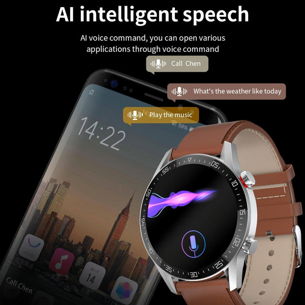 1.28 Inch Ips Screen Smart Watch With Bluetooth Call Sleep Monitoring Brown Smart Watches