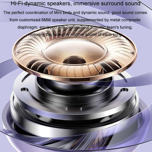 Comfortable Wireless Bluetooth Earphones Noise Canceling Skin Colour Earbuds