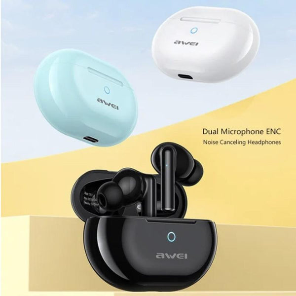 Wireless Tws With Dual Noise Reduction Mic Mint Green Earbuds