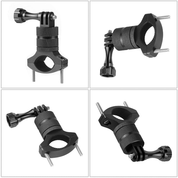 Action Camera Bicycle Mounting Bracket Aluminium Alloy Clip For Audio Video Use Bike Camera Holders Mounts