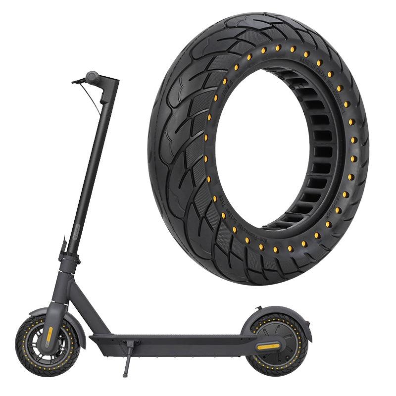 10 Inflatable Honeycomb Solid Run Flat Tire Electric Scooter 36Mm Slot Yellow Accessories Parts
