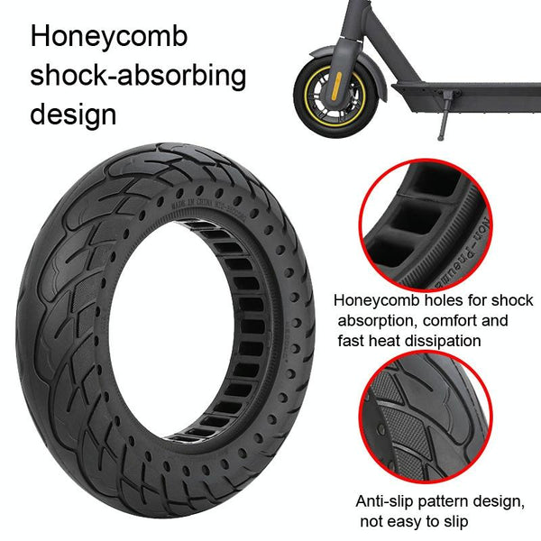 10 Inflatable Honeycomb Solid Run Flat Tire Electric Scooter 36Mm Slot Yellow Accessories Parts
