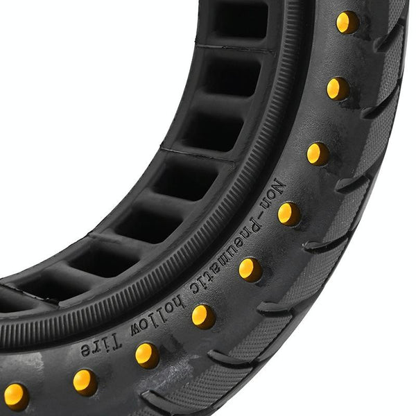 10 Inflatable Honeycomb Solid Run Flat Tire Electric Scooter 36Mm Slot Yellow Accessories Parts