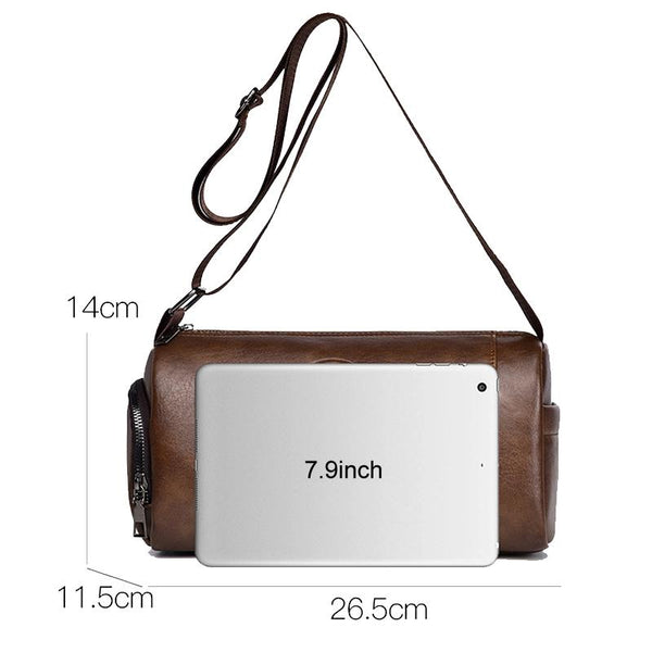 Waterproof Men Crossbody Backpack Large Capacity Brown Bags