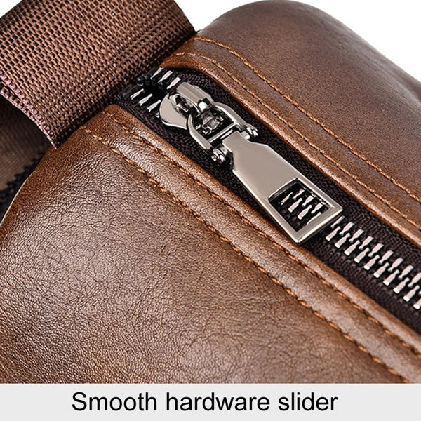 Waterproof Men Crossbody Backpack Large Capacity Brown Bags