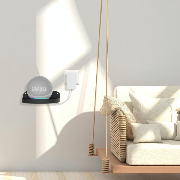 Wall Mount Set For Amazon Echo Dot 4 2 Pieces Black Mounts & Holders