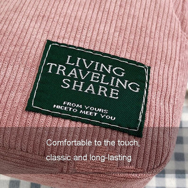 Striped Velvet Crossbody Bag Versatile & Simple Pink Women's Bags & Handbags