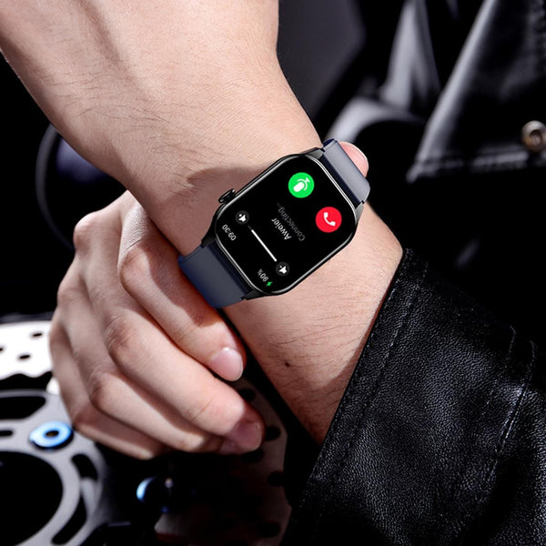 Waterproof Smart Watch With Bluetooth And Blood Oxygen Monitoring Ip68 Black Smart Watches