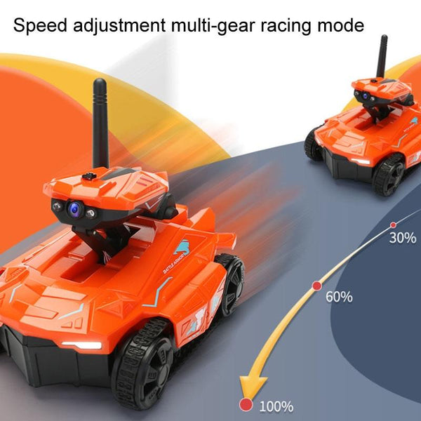 720P Hd Camera Rc Car With Real Time Surveillance And Remote Control Tank Design Blue Rc Model Vehicles