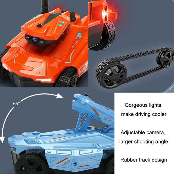 720P Hd Camera Rc Car With Real Time Surveillance And Remote Control Tank Design Blue Rc Model Vehicles