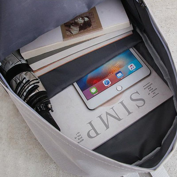 Versatile 4 Piece Travel Backpack Set Black Backpacks