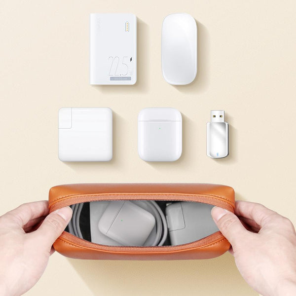 Waterproof Laptop Accessory Bag Pu Leather Grey Laptop Cases & Bags