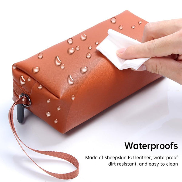 Waterproof Laptop Accessory Bag Pu Leather Grey Laptop Cases & Bags