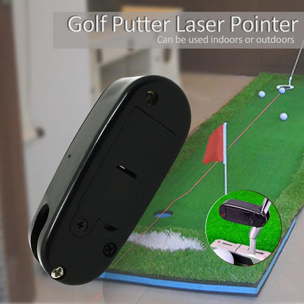 Black Golf Putter Laser Sight Training Aid Putting Greens & Aids