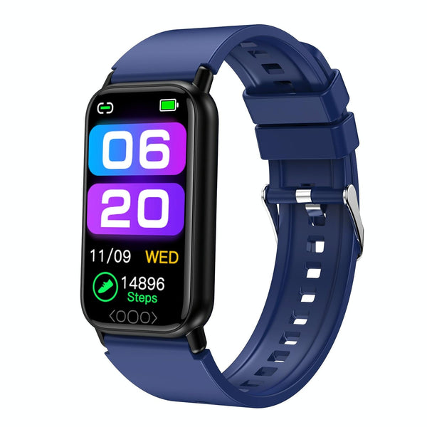 Smart Health Monitoring Watch With Colour Screen Blue Smart Watches