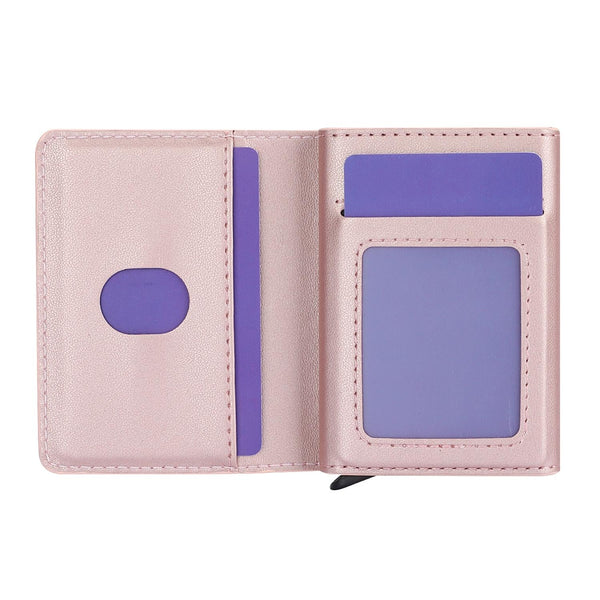 10X6x3cm Secure Brush Card Bag Compact And Protective Brown Wallets