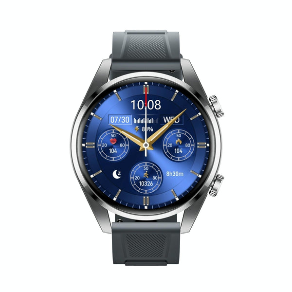 1.43 Inch Ip67 Sport Smart Watch Support Bluetooth Call / Sleep Blood Oxygen Heart Rate Pressure Health Monitor Silver Smart Watches