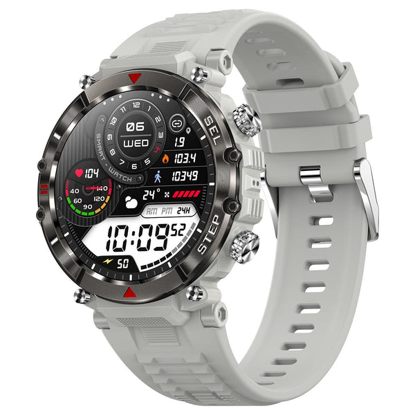 Smart Wristband With Waterproof Heart Rate And Blood Pressure Monitoring Grey Smart Watches