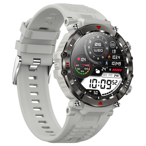 Smart Wristband With Waterproof Heart Rate And Blood Pressure Monitoring Grey Smart Watches