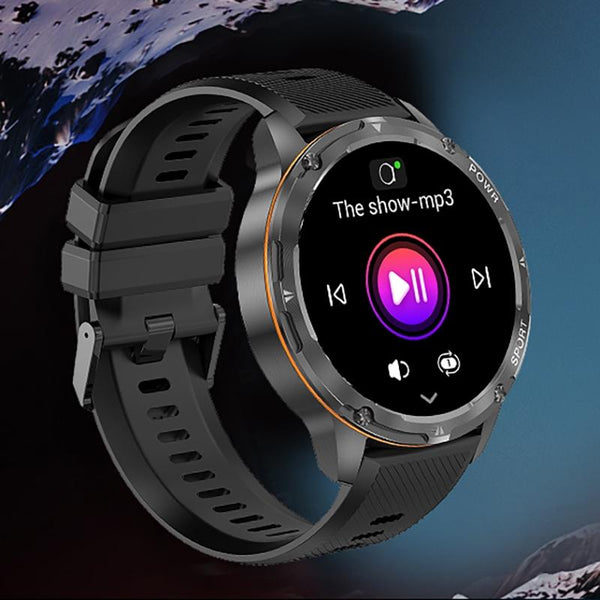 1.43 Inch Amoled Round Screen Steel Strap Smart Watch Gold Smart Watches