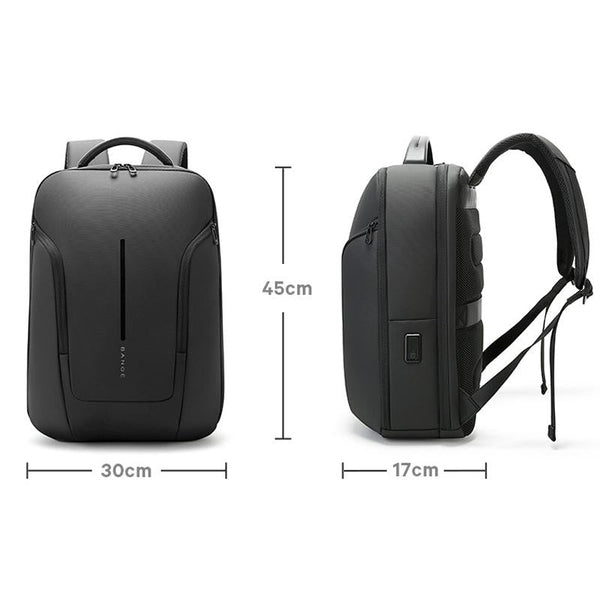 Men Commuter Laptop Backpack Gray Laptop Cases & Bags