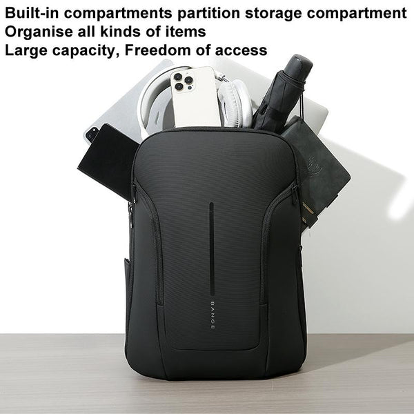 Men Commuter Laptop Backpack Gray Laptop Cases & Bags