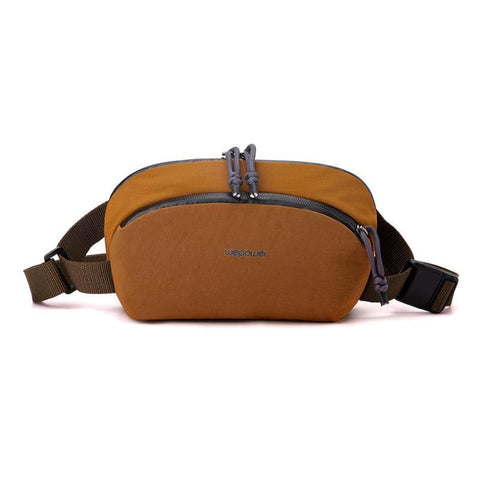Men Personalized Chest Bag For Commuting Brown Bags