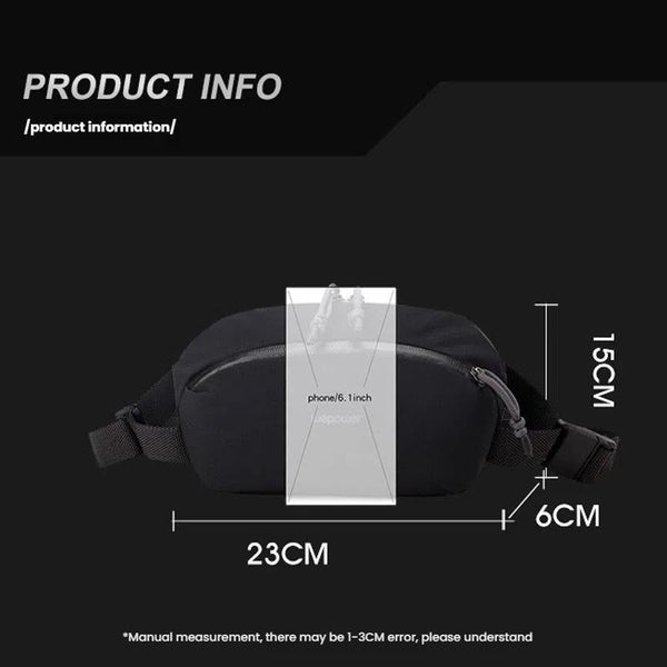 Men Personalized Chest Bag For Commuting Brown Bags