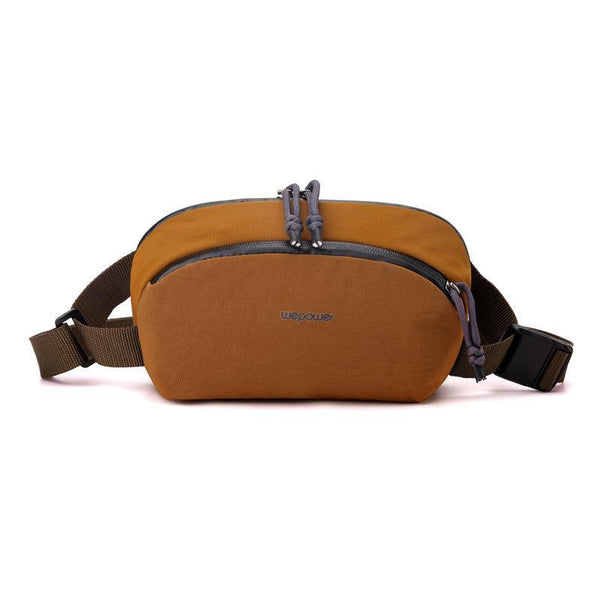 Men Personalized Chest Bag For Commuting Brown Bags