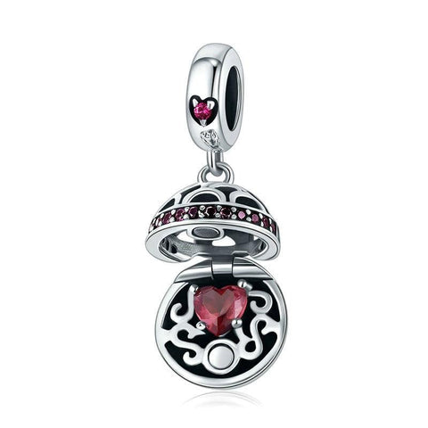 925 Sterling Silver Zircon Pendant With Parts Scc689 A Charms & Pendants