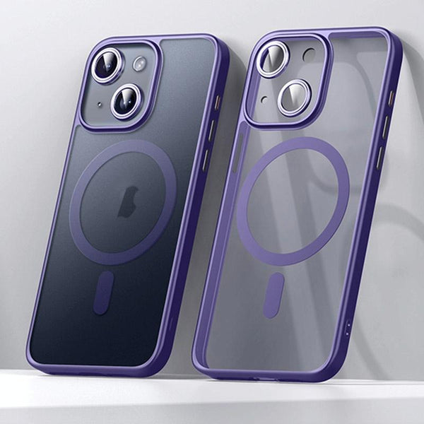 Matte Magnetic Magsafe Case For Iphone 15 Sulada Dark Purple Cases Covers & Skins