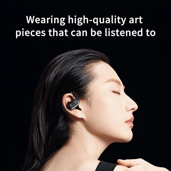 Bluetooth Earphones With Mount Design Black Earbuds