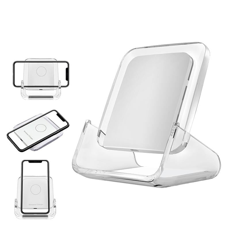 10W 3 In Vertical Wireless Charger White Chargers & Cradles