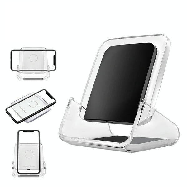 10W 3 In Vertical Wireless Charger White Chargers & Cradles
