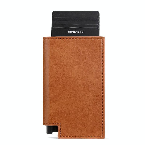 Pop Up Rfid Bifold Wallet With Card Holder Brown Wallets