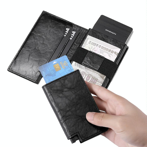 Pop Up Rfid Bifold Wallet With Card Holder Brown Wallets