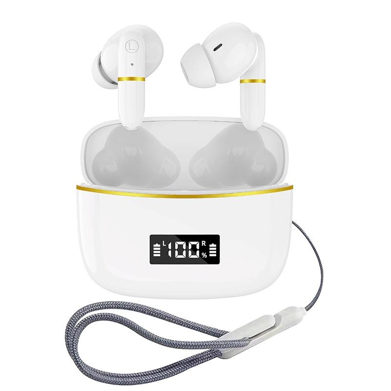 Wireless In Ear Earphones With Digital Charging Case J2 White Earbuds