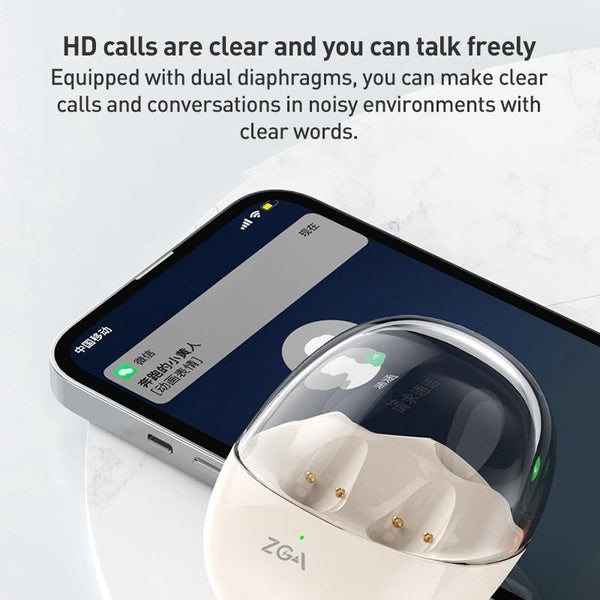 Amber True Wireless Bluetooth Earphones Zga Gs11 Beige Earbuds