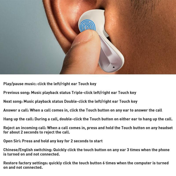 Amber True Wireless Bluetooth Earphones Zga Gs11 Beige Earbuds