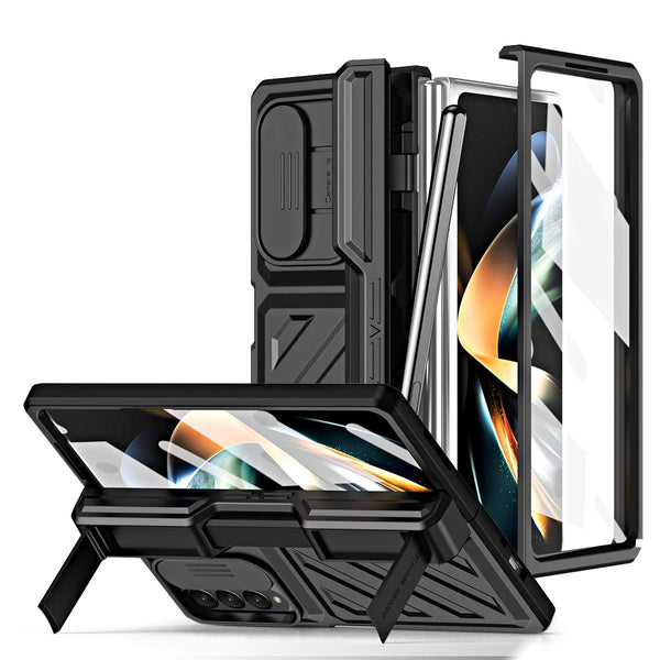 For Samsung Galaxy Z Fold4 5G Shockproof Tpu Pc Case With Pen Gold Cases Covers & Skins