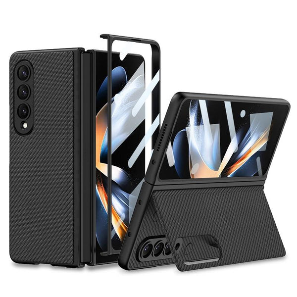 For Samsung Galaxy Z Fold4 5G Foldable Leather Case With Stand Ultra Thin Black Cases Covers & Skins