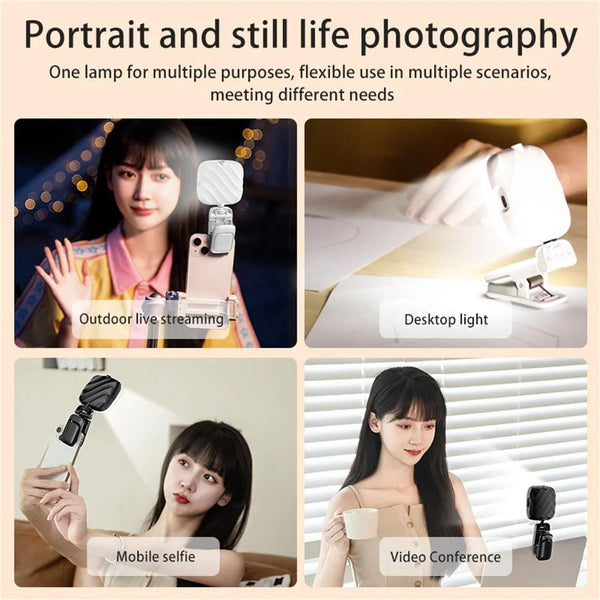Usb Charging Led Beauty Fill Light For Mobile Phone Live Camera Selfie Lights