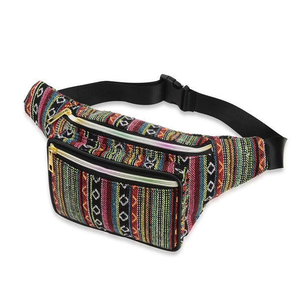 Boho Ethnic Style Waist Bag 34 X 15Cm Style B Waist Packs & Bags